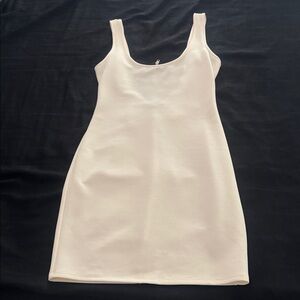 White and Black Sleeveless Top